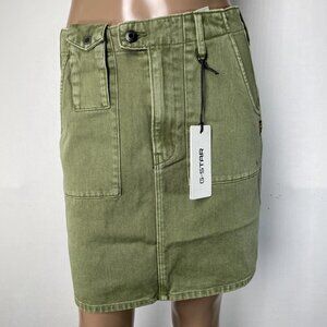 G-Star Raw Women’s Denim Patch-Pocket Mini Skirt